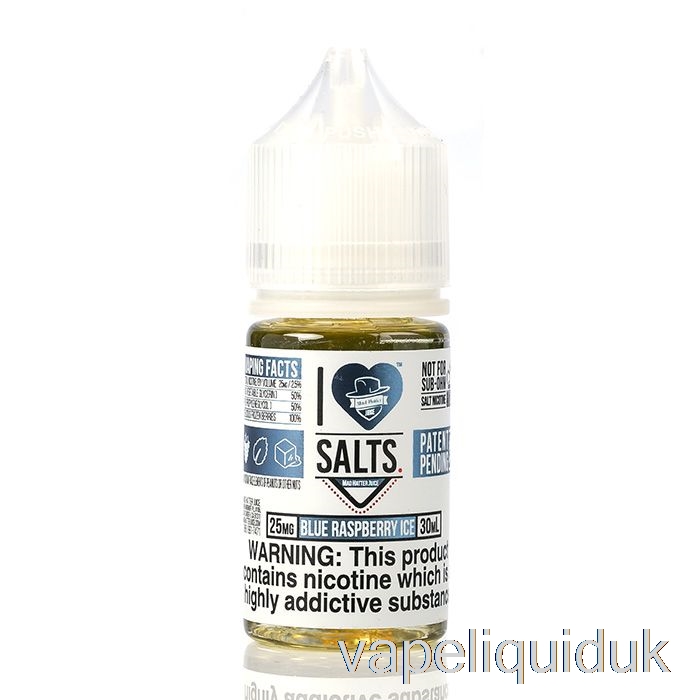 Blue Raspberry ICE - I Love Salts - 30mL 25mg Vape Liquid